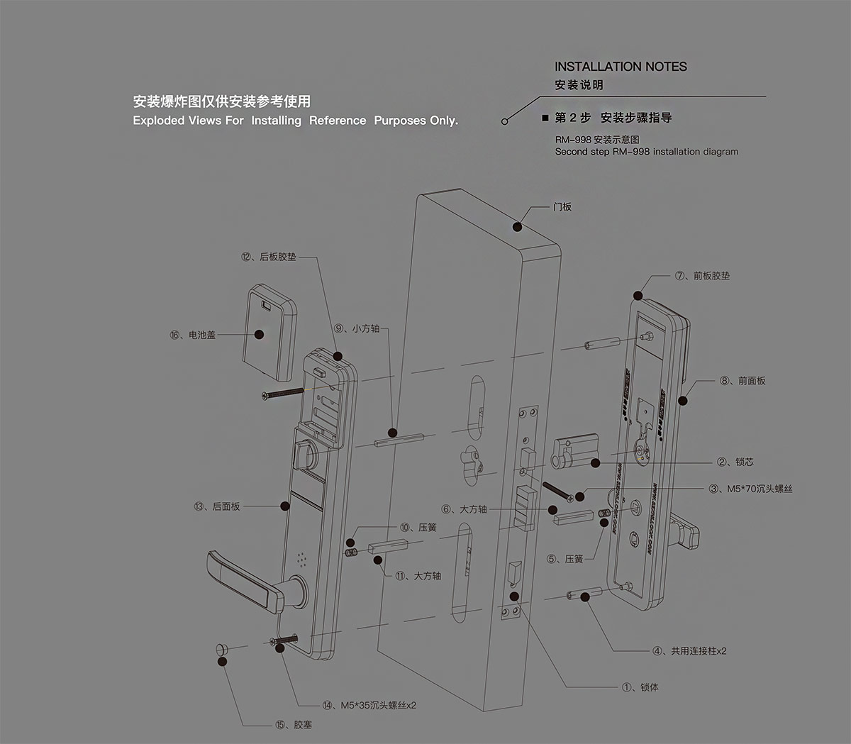 RM-998感應密碼鎖